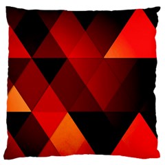 Abstract Triangle Wallpaper Standard Premium Plush Fleece Cushion Case (one Side) by Ket1n9