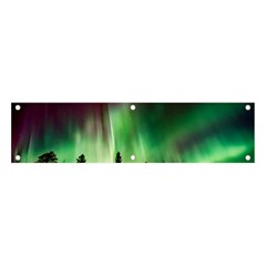 Aurora-borealis-northern-lights Banner And Sign 4  X 1  by Ket1n9