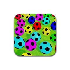 Balls Colors Rubber Coaster (square) by Ket1n9