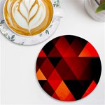 Abstract Triangle Wallpaper UV Print Round Tile Coaster Front