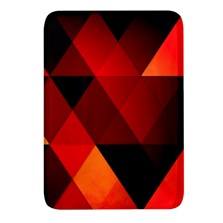 Abstract Triangle Wallpaper Rectangular Glass Fridge Magnet (4 pack)