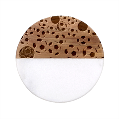 Balls Colors Classic Marble Wood Coaster (round)  by Ket1n9