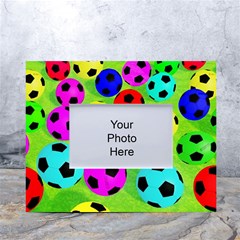 Balls Colors White Tabletop Photo Frame 4 x6  by Ket1n9