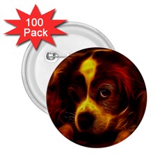 Cute 3d Dog 2 25  Buttons (100 Pack) 