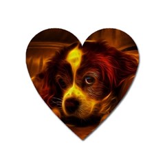 Cute 3d Dog Heart Magnet