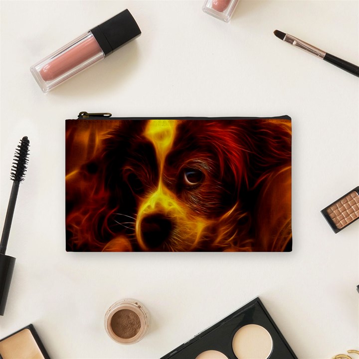 Cute 3d Dog Cosmetic Bag (Small)