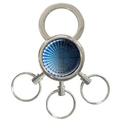 Data-computer-internet-online 3-ring Key Chain by Ket1n9