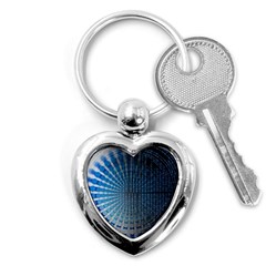 Data-computer-internet-online Key Chain (heart) by Ket1n9