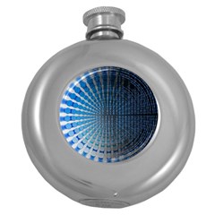 Data-computer-internet-online Round Hip Flask (5 Oz) by Ket1n9