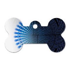 Data-computer-internet-online Dog Tag Bone (one Side) by Ket1n9