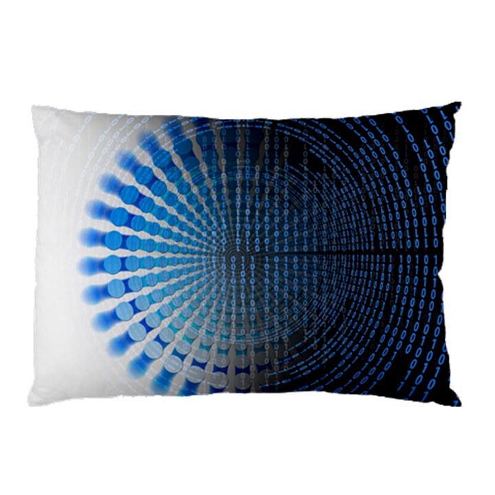 Data-computer-internet-online Pillow Case