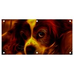 Cute 3d Dog Banner and Sign 4  x 2  Front