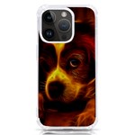 Cute 3d Dog iPhone 14 Pro TPU UV Print Case Front