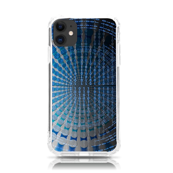 Data-computer-internet-online iPhone 11 TPU UV Print Case