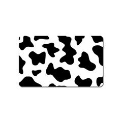 Animal-print-black-and-white-black Magnet (name Card) by Ket1n9