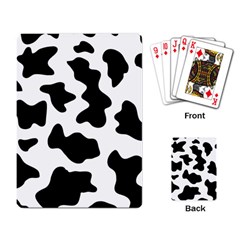 Animal-print-black-and-white-black Playing Cards Single Design (rectangle) by Ket1n9