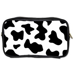 Animal-print-black-and-white-black Toiletries Bag (one Side) by Ket1n9