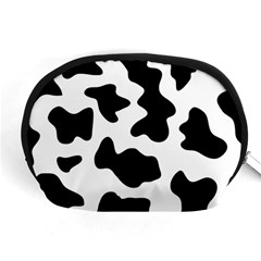 Animal-print-black-and-white-black Accessory Pouch (medium)