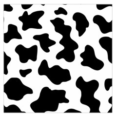 Animal-print-black-and-white-black Square Satin Scarf (36  X 36 ) by Ket1n9