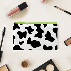 Animal-print-black-and-white-black Cosmetic Bag (xs) by Ket1n9