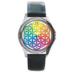 Heart Energy Medicine Round Metal Watch by Ket1n9