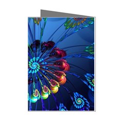 Top Peacock Feathers Mini Greeting Cards (pkg Of 8) by Ket1n9