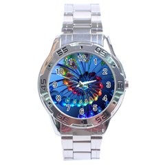 Top Peacock Feathers Stainless Steel Analogue Watch by Ket1n9