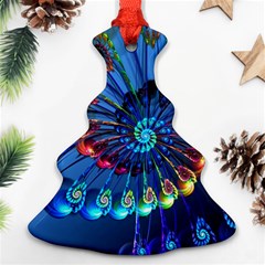 Top Peacock Feathers Christmas Tree Ornament (two Sides)