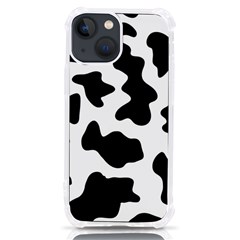 Animal-print-black-and-white-black Iphone 13 Mini Tpu Uv Print Case by Ket1n9