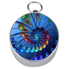 Top Peacock Feathers Silver Compasses by Ket1n9