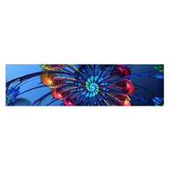 Top Peacock Feathers Oblong Satin Scarf (16  X 60 ) by Ket1n9