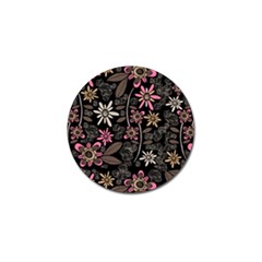 Flower Art Pattern Golf Ball Marker by Ket1n9