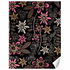 Flower Art Pattern Canvas 18  X 24  by Ket1n9