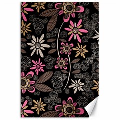 Flower Art Pattern Canvas 20  X 30  by Ket1n9