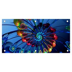 Top Peacock Feathers Banner And Sign 6  X 3  by Ket1n9