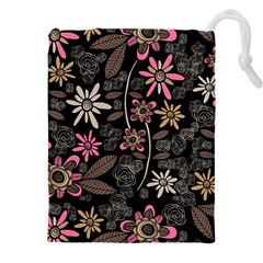 Flower Art Pattern Drawstring Pouch (5xl) by Ket1n9