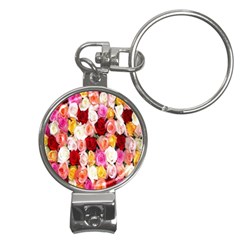 Rose Color Beautiful Flowers Nail Clippers Key Chain by Ket1n9