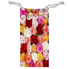 Rose Color Beautiful Flowers Jewelry Bag by Ket1n9