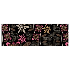 Flower Art Pattern Banner And Sign 12  X 4  by Ket1n9