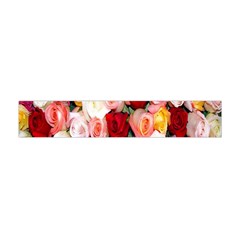 Rose Color Beautiful Flowers Premium Plush Fleece Scarf (mini) by Ket1n9