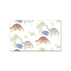 Dinosaur Art Pattern Sticker Rectangular (100 Pack) by Ket1n9