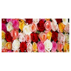 Rose Color Beautiful Flowers Banner And Sign 8  X 4  by Ket1n9