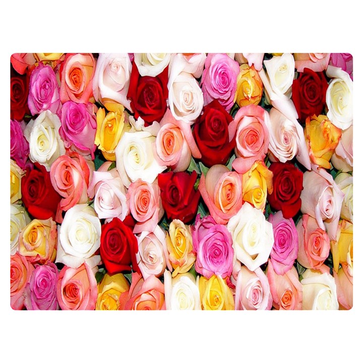 Rose Color Beautiful Flowers Premium Plush Fleece Blanket (Extra Small)