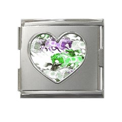 Horse-horses-animal-world-green Mega Link Heart Italian Charm (18mm) by Ket1n9