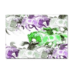 Horse-horses-animal-world-green Sticker A4 (10 Pack)