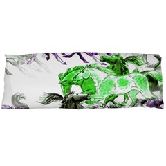 Horse-horses-animal-world-green Body Pillow Case (dakimakura) by Ket1n9