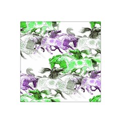 Horse-horses-animal-world-green Satin Bandana Scarf 22  X 22  by Ket1n9