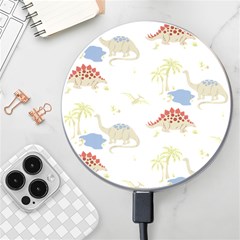 Dinosaur Art Pattern Wireless Fast Charger(white) by Ket1n9