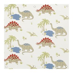 Dinosaur Art Pattern Banner And Sign 3  X 3  by Ket1n9