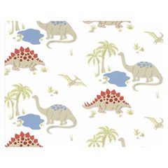 Dinosaur Art Pattern Premium Plush Fleece Blanket (medium) by Ket1n9